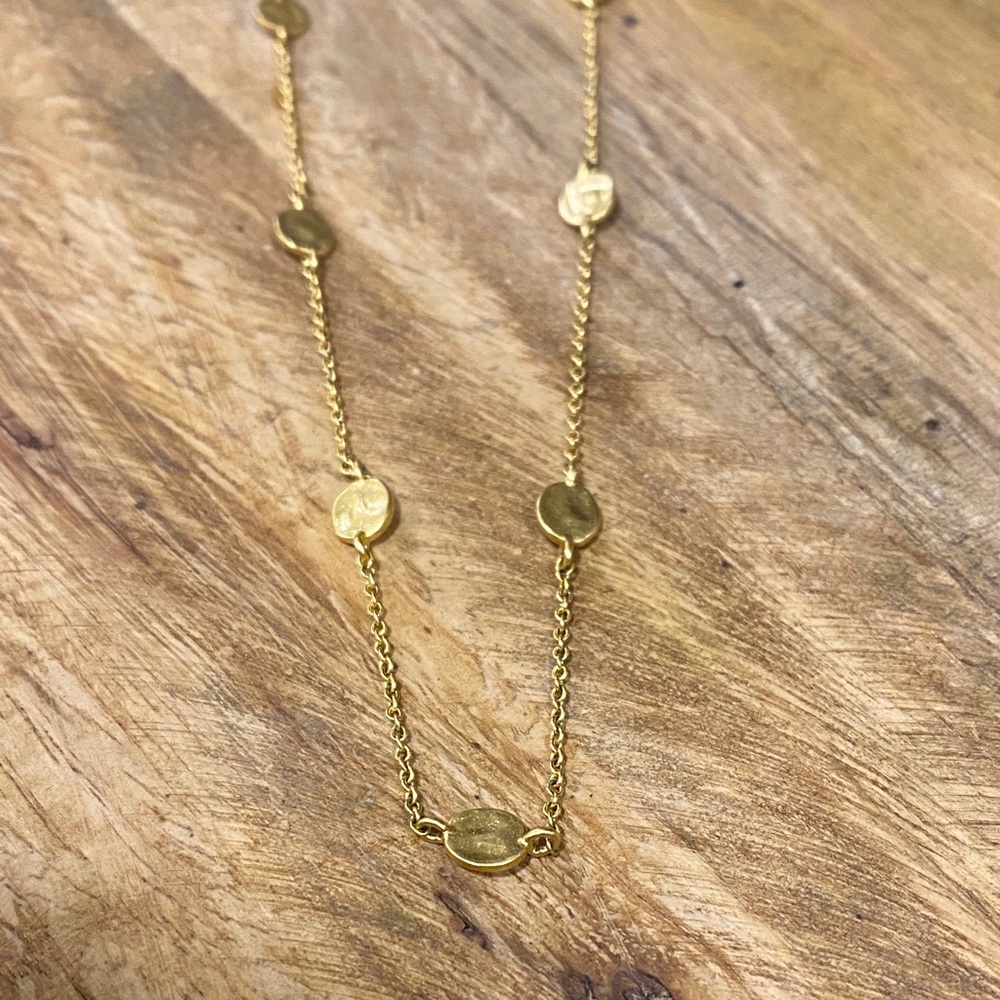 Madewell Gold Disc Necklace NWOT